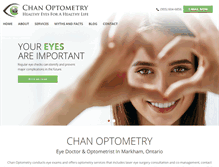 Tablet Screenshot of chanoptometry.com
